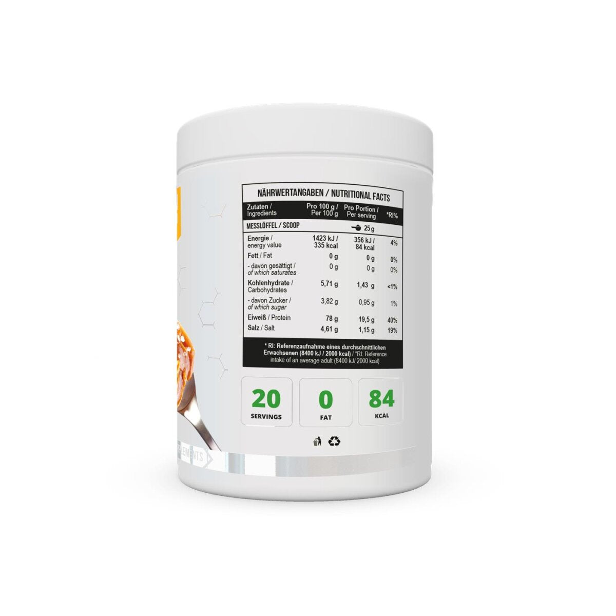 Protein EGG White 500g Salted caramel