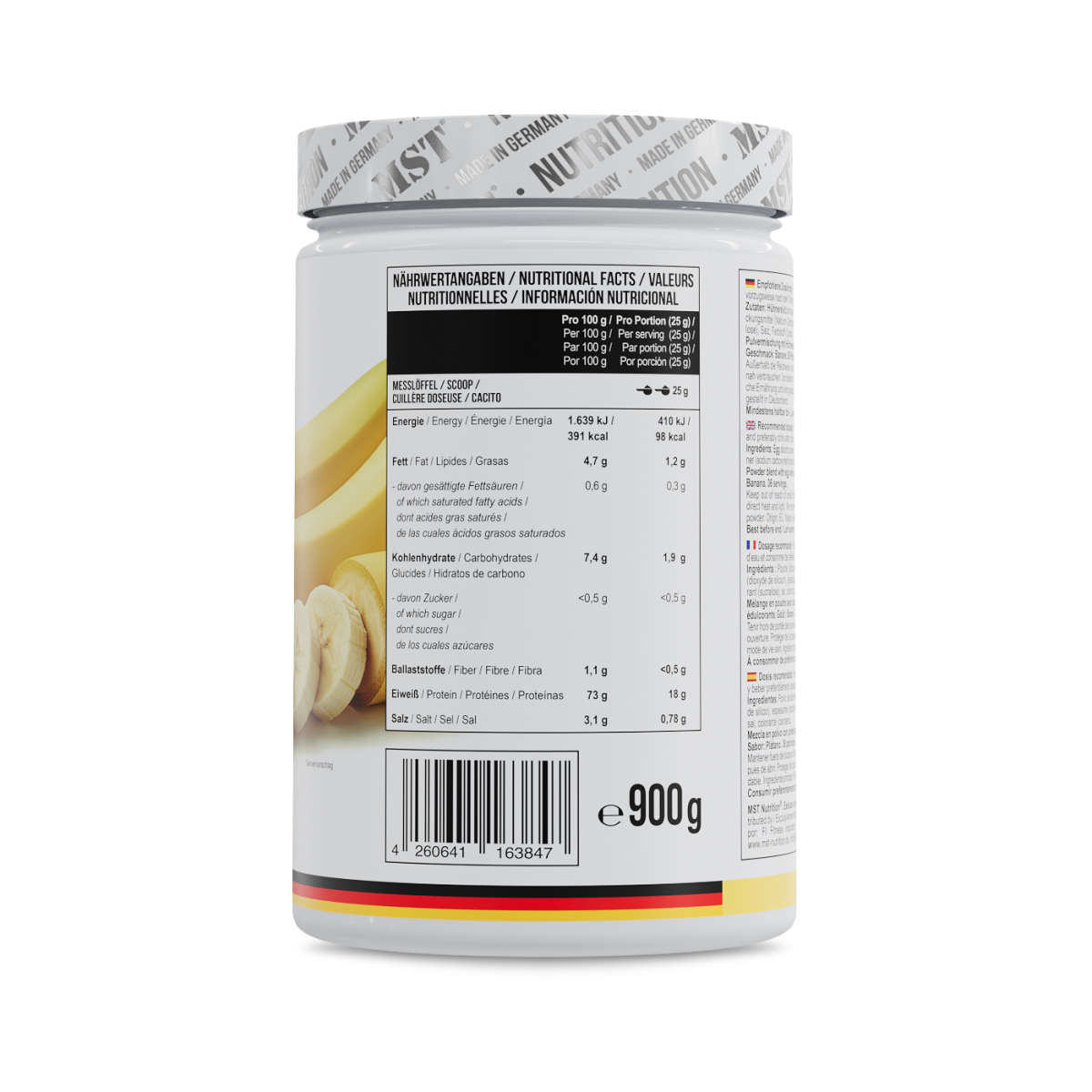 Protein EGG White 900g Banana