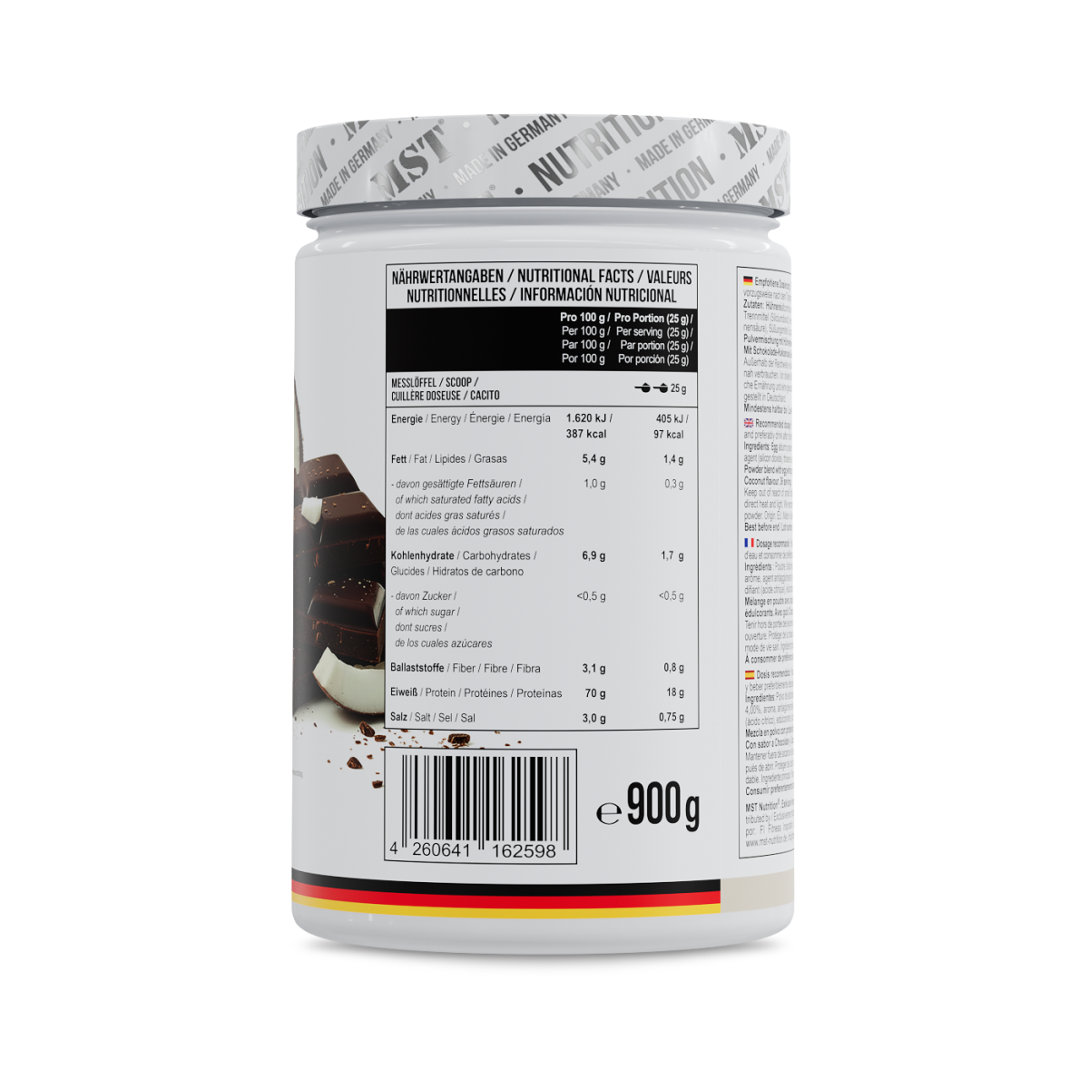 Protein EGG White 900g Chocolate coconut