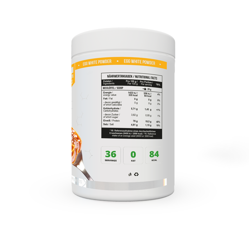 Protein EGG White 900g Salted caramel