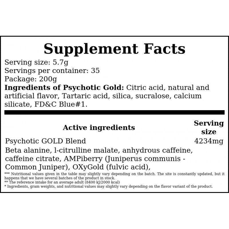 Psychotic Gold - 207g - Grape x24