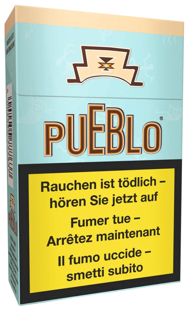 Pueblo - Blue - Zigaretten - Box - 10 Stück