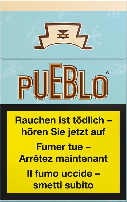 Pueblo - Blue - Zigaretten - Box - 10 Stück