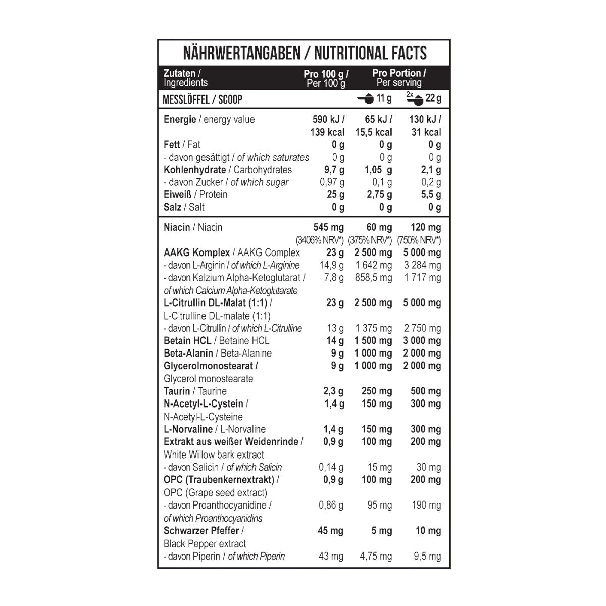 Pump Killer 550g Fruit punch