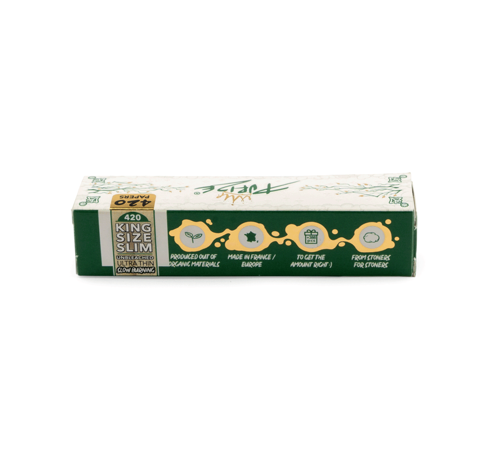 Purize - 420 Papers - King Size Slim - Box - 8 Stück