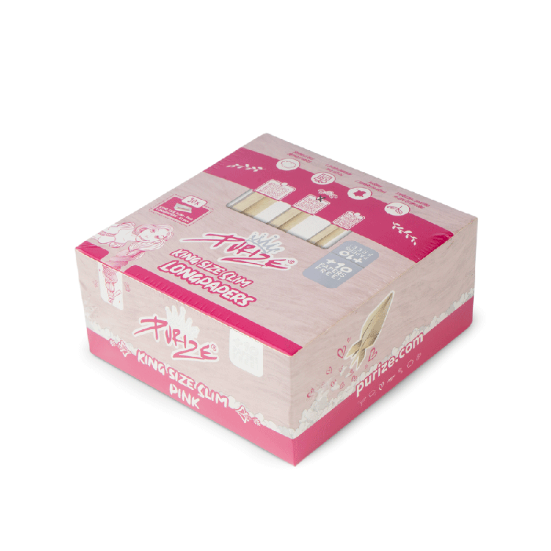 Purize - King Size Slim - Pink - Box - 50 x 42 Stück