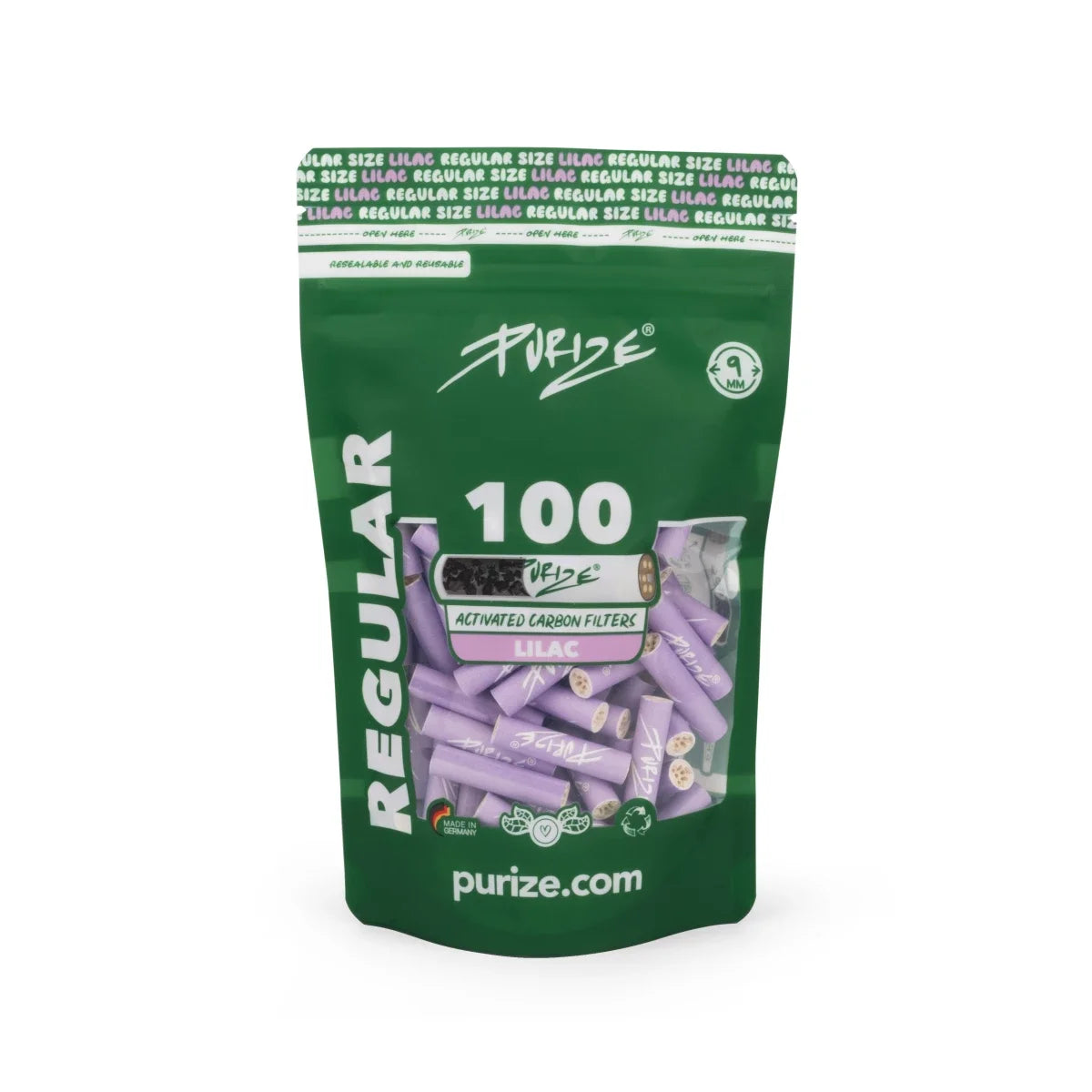Purize - Regular Size - 9mm - 100 Stück - Lilac