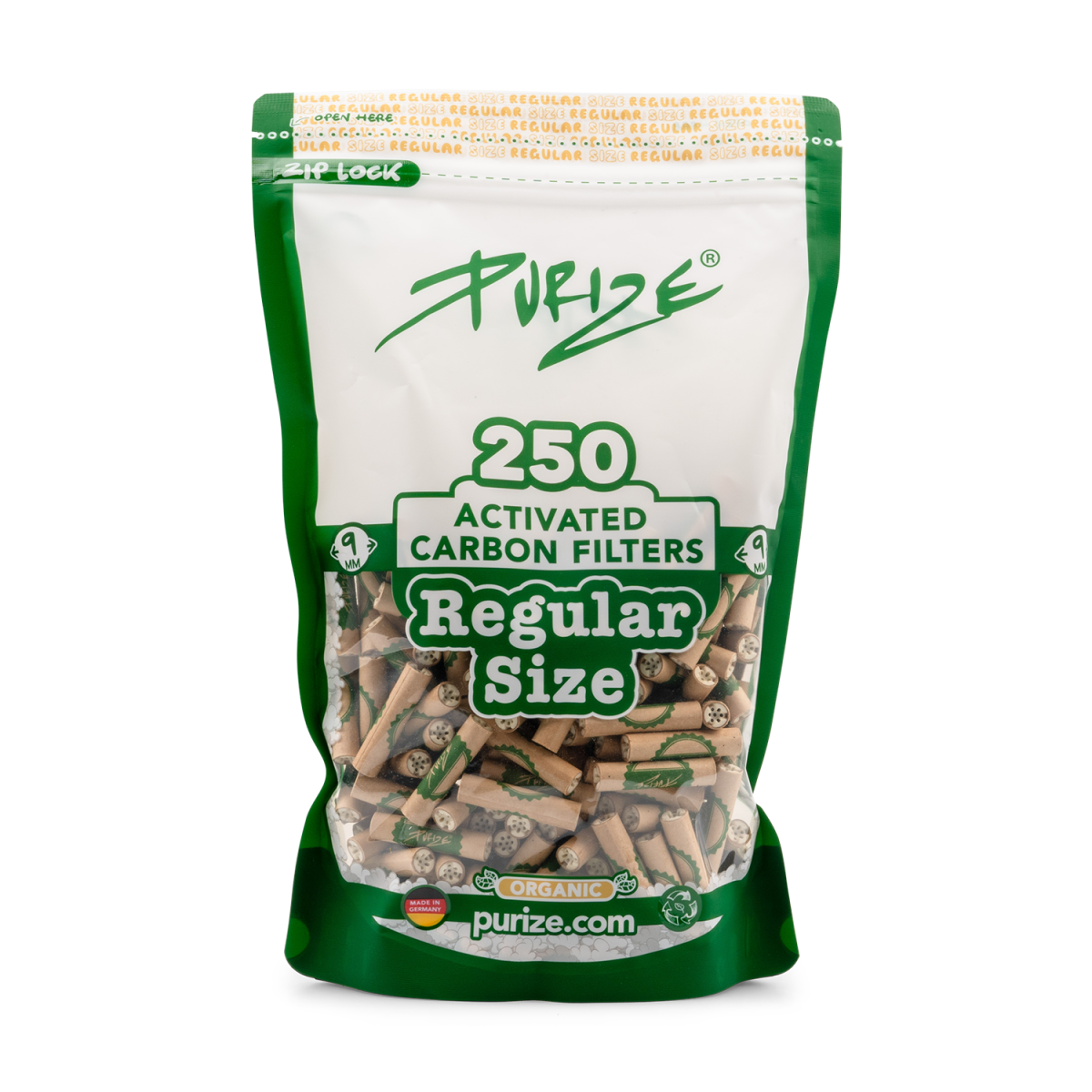 Purize - Regular Size - 9mm - 250 Stück - Organic