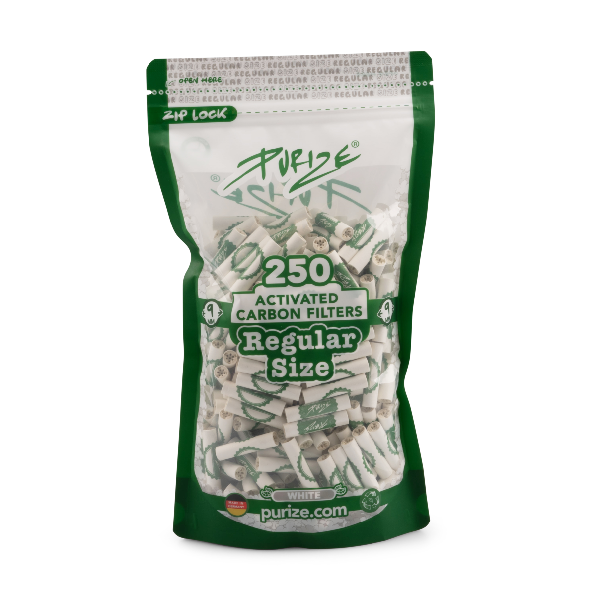 Purize - Regular Size - 9mm - 250 Stück - White