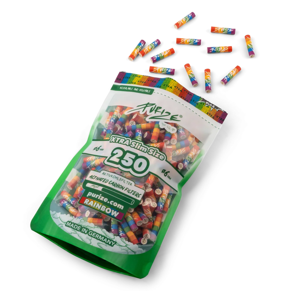 Purize - Xtra Slim Size - 250 Stück - Rainbow