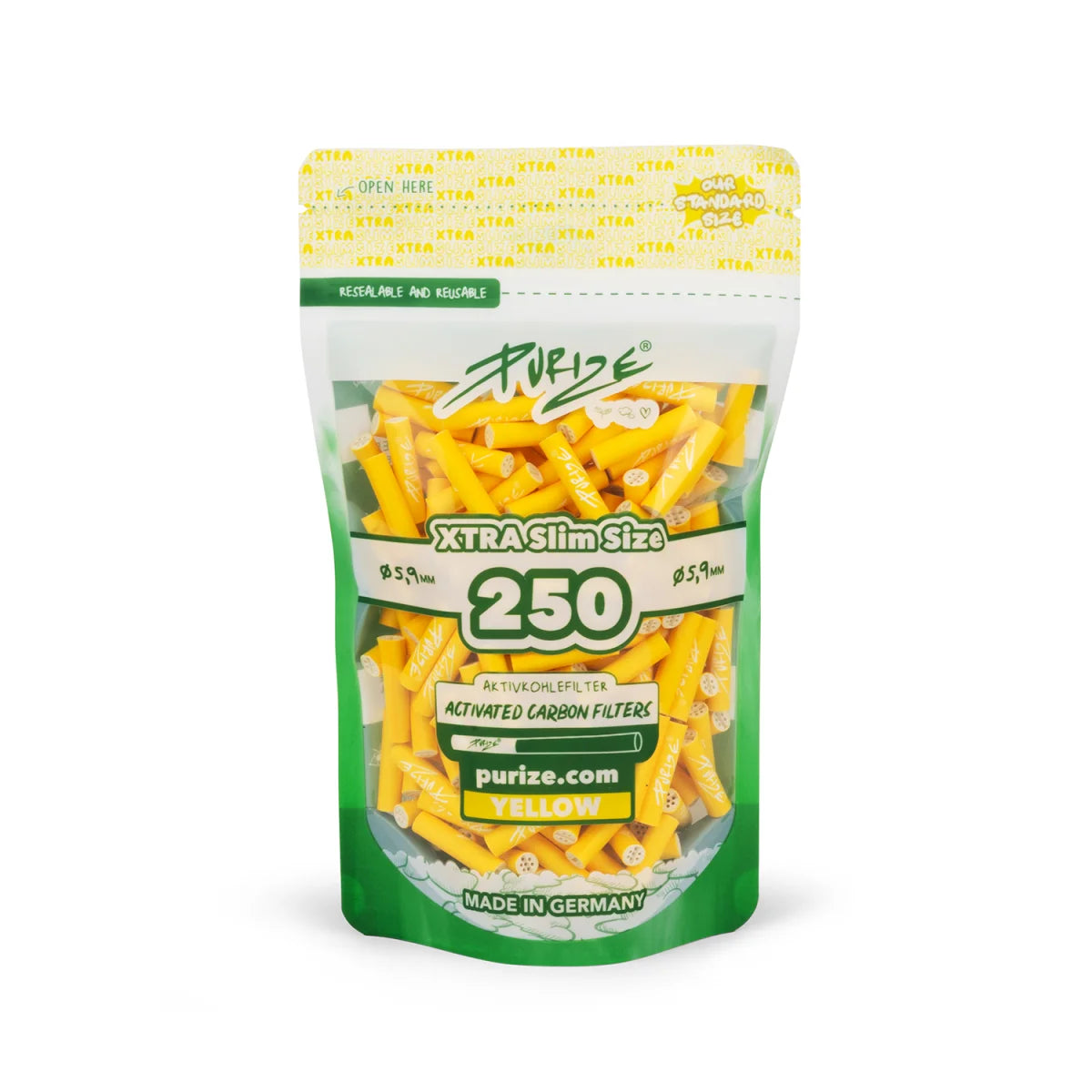 Purize - Xtra Slim Size - 250 Stück - Yellow