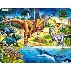 Puzzle Dinosaurier aus der Kreidezeit, 57 Teile