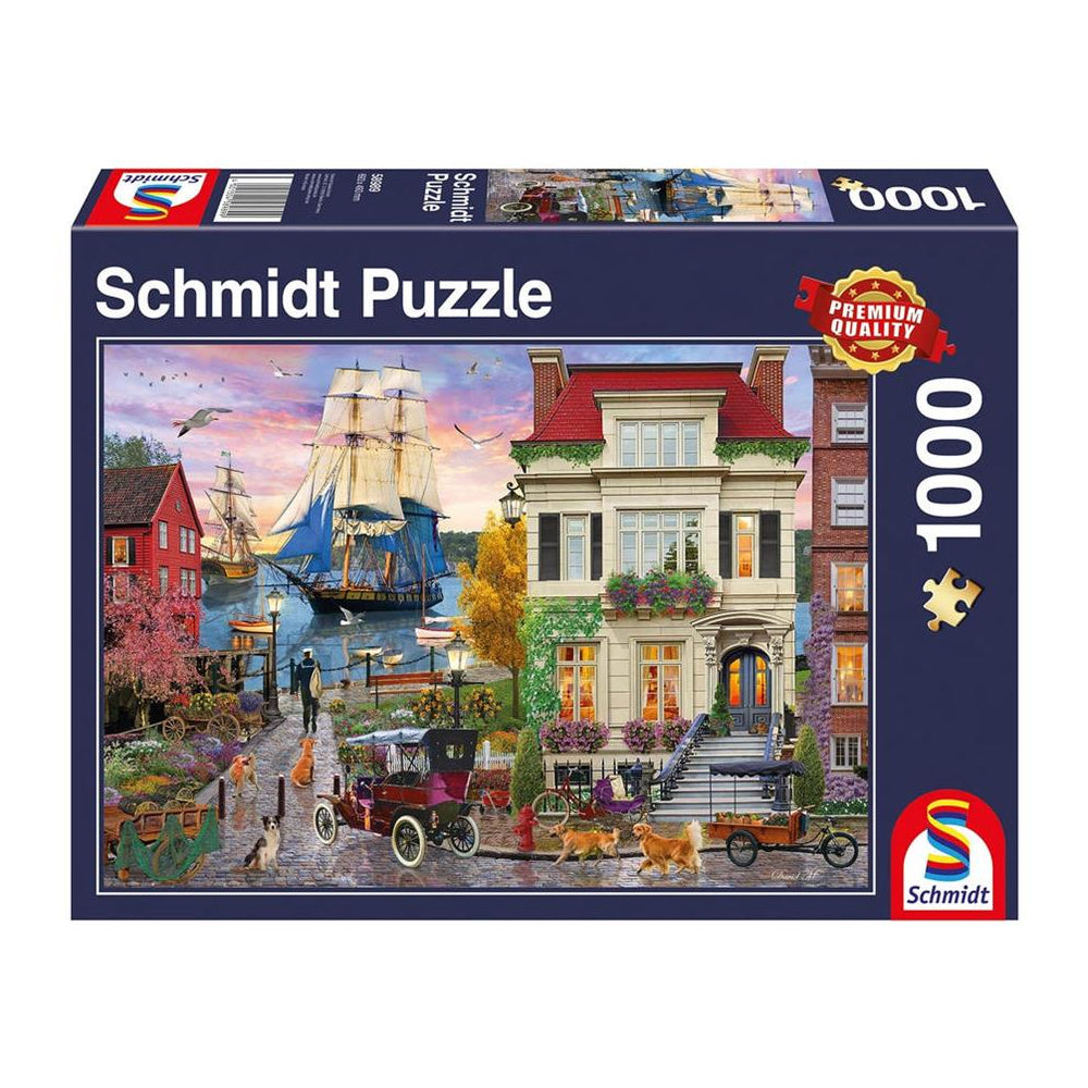 Puzzle Schiff im Hafen, 1000 Teile