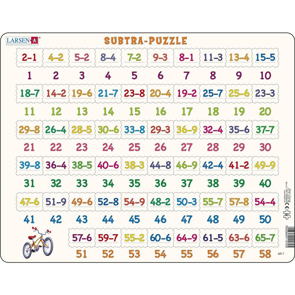 Puzzle Subtra-Puzzle 58 Teile