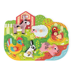 Puzzle Bauernhof, 6 Teile