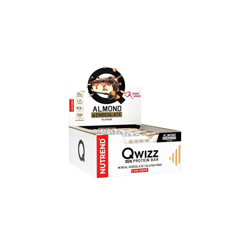 QWIZZ Proteinriegel - 60g - Almond Chocolate x24