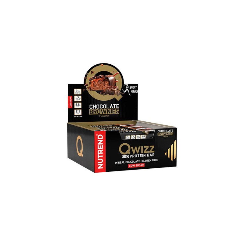QWIZZ Proteinriegel - 60g - Chocolate Brownie x24