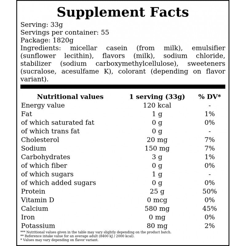 R1 Caseine Protein - 1820g - Cookies Cream