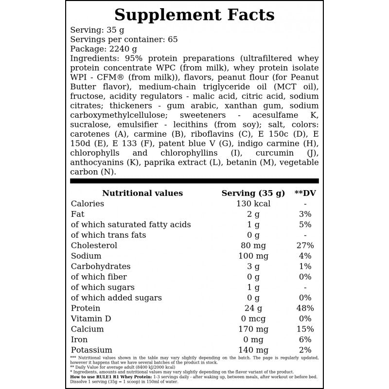 R1 Whey  Protein - 2240g - Pistachio Ice Cream