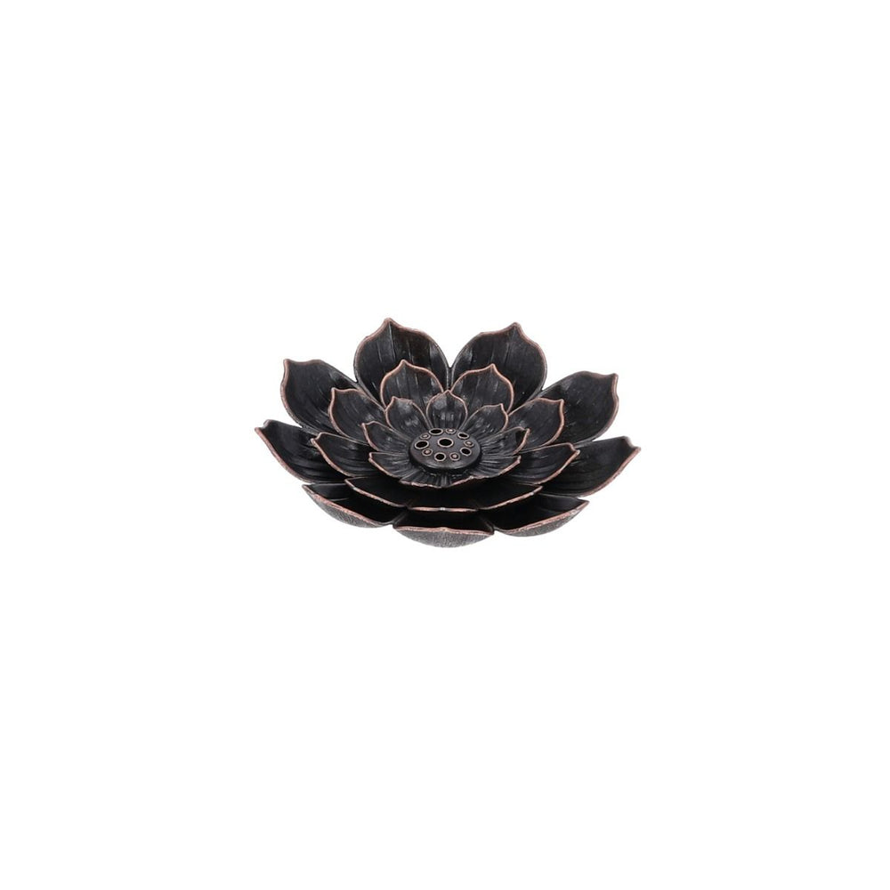 Räucherstäbchenhalter Lotus, bronce - 8.8cm