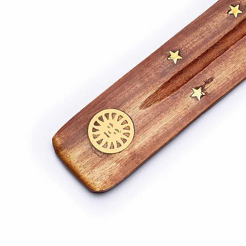 Räucherstäbchenhalter - Holz - Sonne - 1 Stück