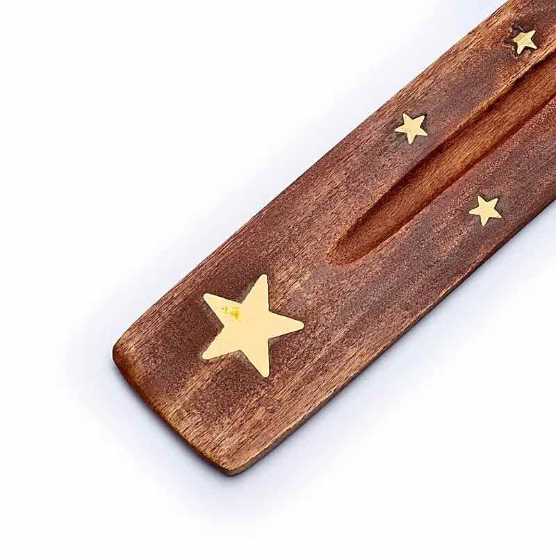 Räucherstäbchenhalter - Holz - Stern - 1 Stück