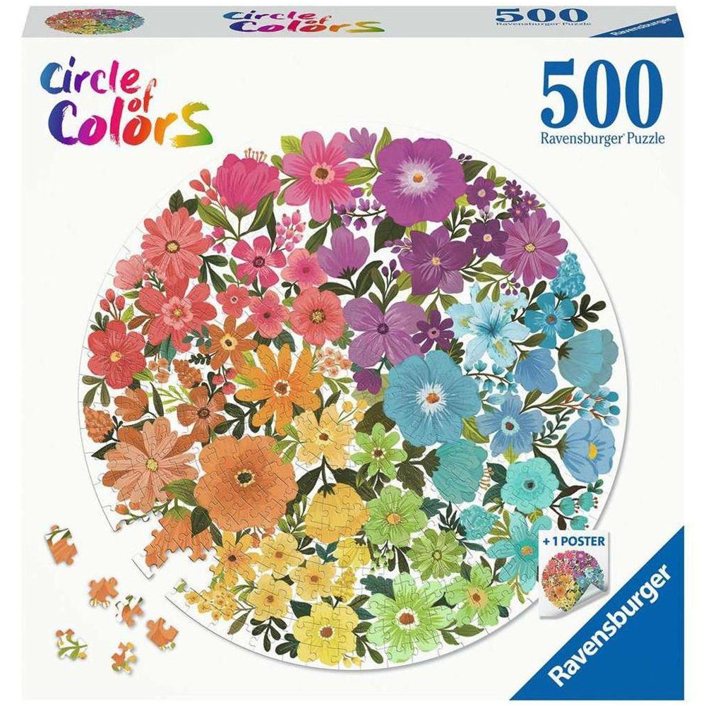 Puzzle Circle of Colors - Flowers, 500 Teile