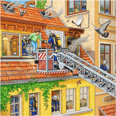 Puzzle Feuerwehreinsatz, 3 x 49 Teile