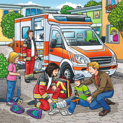 Puzzle Helfer in der Not, 3 x 49 Teile