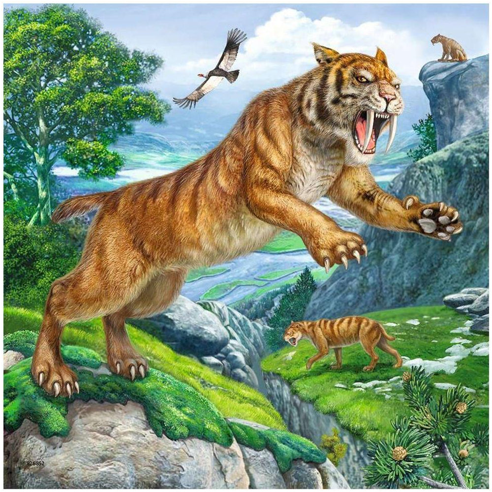 Puzzle Herrscher der Urzeit, 3 x 49 Teile