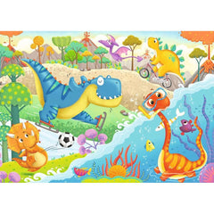 Puzzle Lieblingsdinos, 2 x 12 Teile