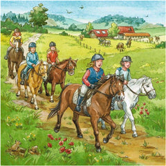 Puzzle Mein Reiterhof, 3 x 49 Teile