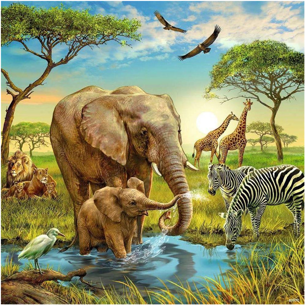 Puzzle Tiere der Erde, 3 x 49 Teile