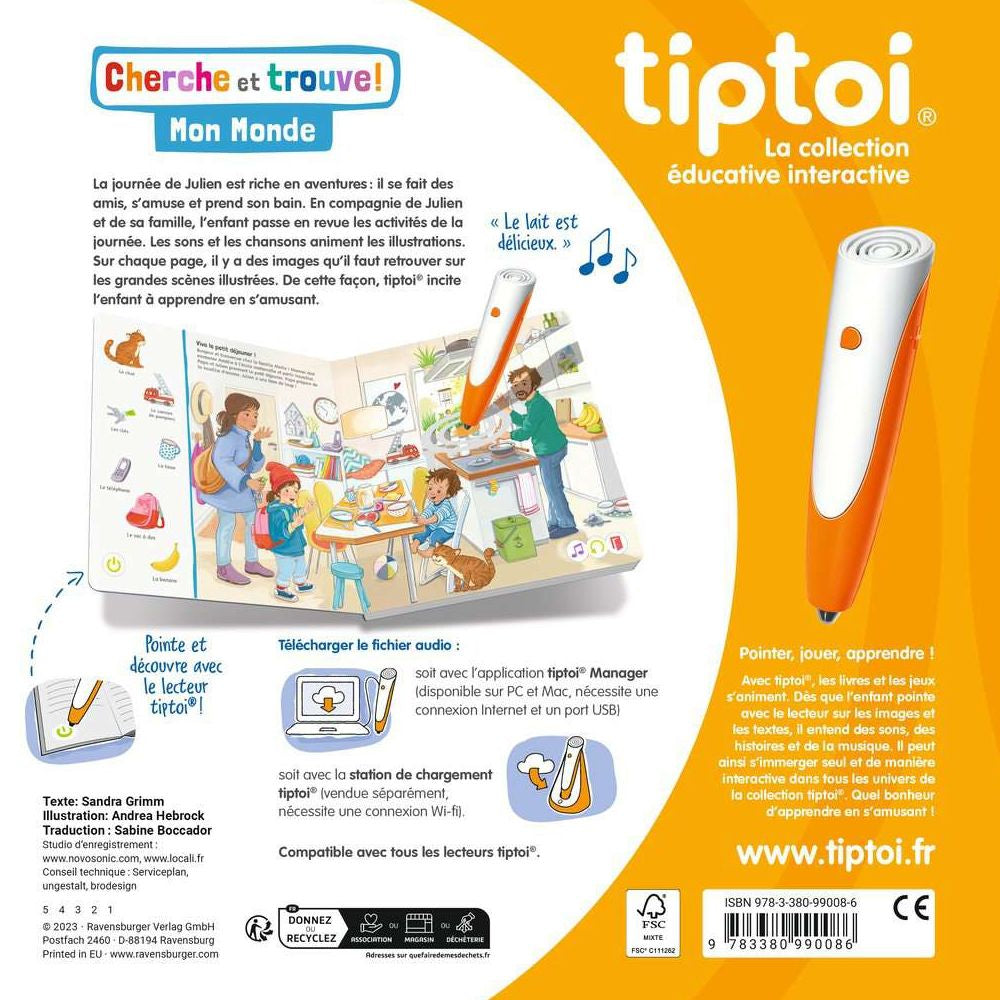 Ravensburger tiptoi® Cherche et Trouve Mon Monde
