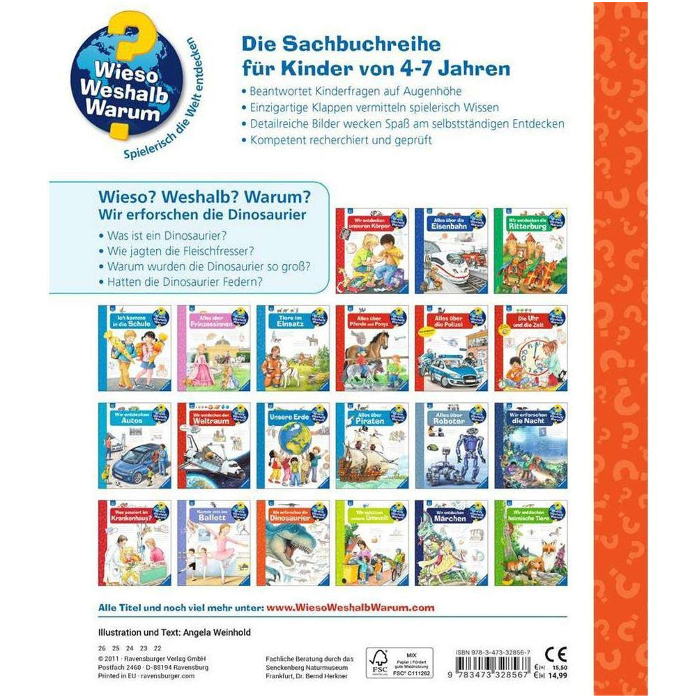 Ravensburger Wieso? Weshalb? Warum?, Band 55: Wir erforschen die Dinosaurier