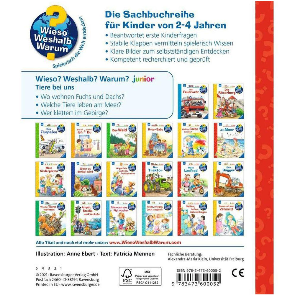 Ravensburger Wieso? Weshalb? Warum? junior, Band 33: Tiere bei uns