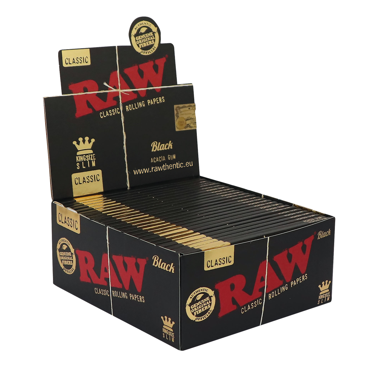 RAW - Black - King Size Slim - Dispaly - 50 x 32 Stück