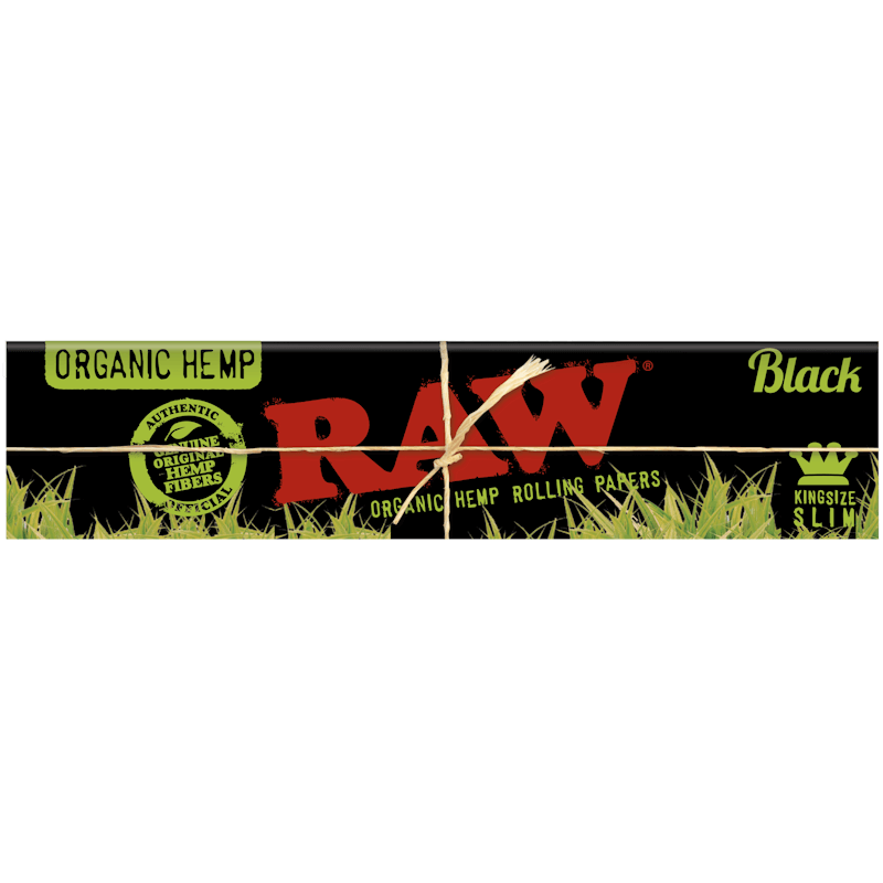 RAW - Black Organic Hemp - King Size Slim - Display - 50 x 32 Stück