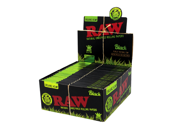 RAW Black Organic Hemp KS Slim (50er) 