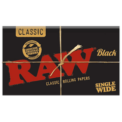 RAW - Black - Single Wide Double Window - Display - 25 x 100 Stück