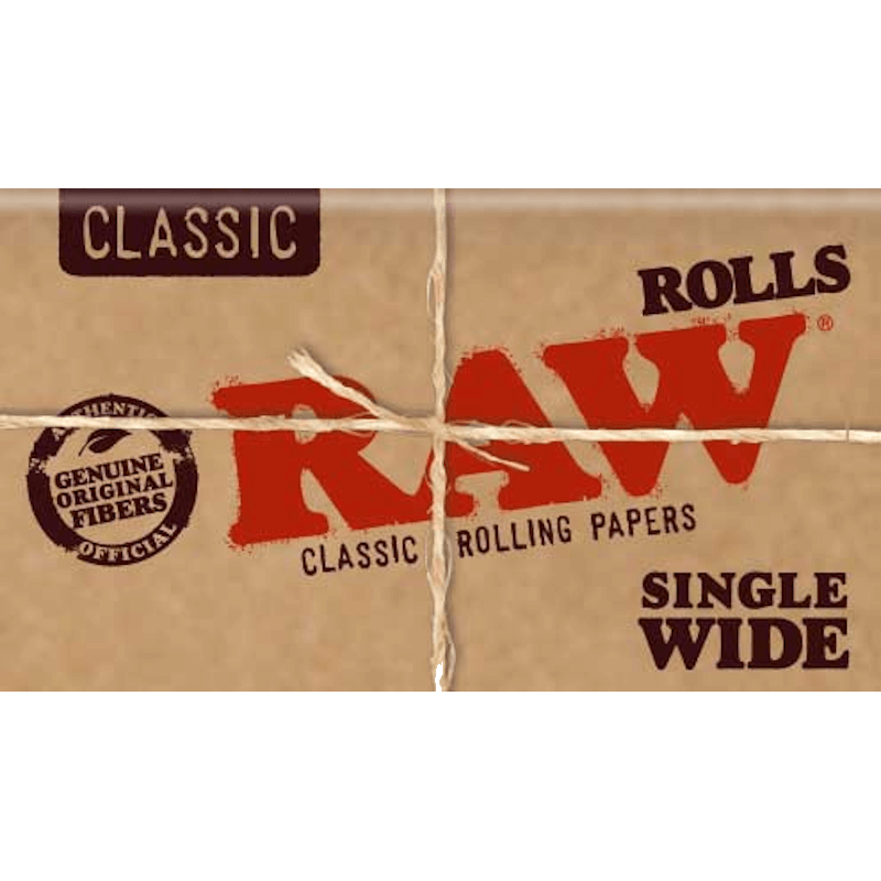 RAW - Classic - Rolls Single Wide - 5m - Display - 24 Stück