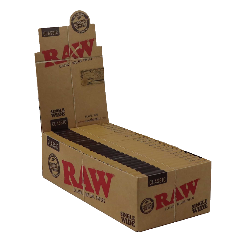 RAW - Classic - Single Wide Double Window - Display - 25 x 100 Stück