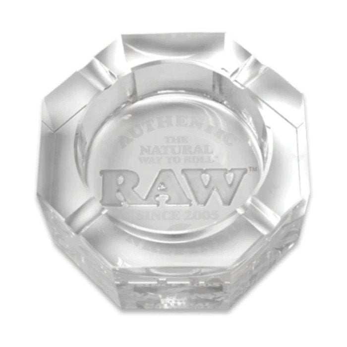 RAW Crystal Ashtray - Kristallglas Aschenbecher - Massiv - 13cm