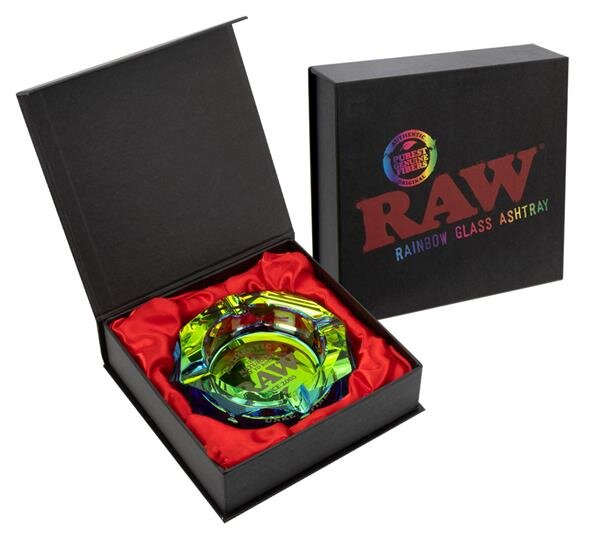 RAW Kristallglas Aschenbecher - Rainbow - 11.5cm