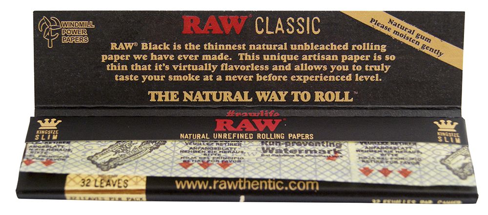 RAW Black King Size Slim (50er)