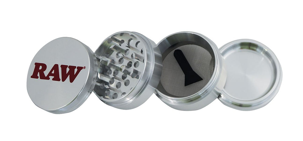 RAW Grinder, 56mm, 4tlg mit Sieb 