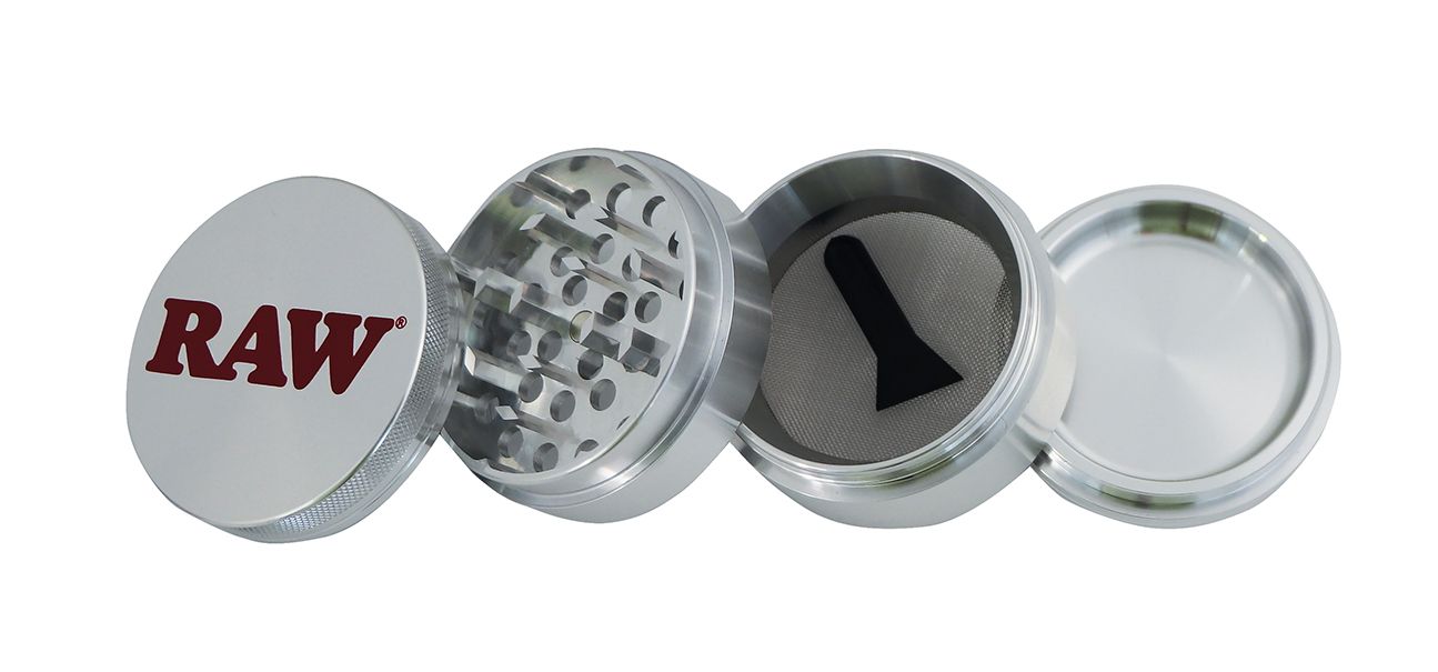 RAW Grinder, 56mm, 4tlg mit Sieb 