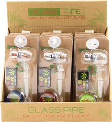 Purpfeife Set classic, Glas, assortiert - 12 Stk
