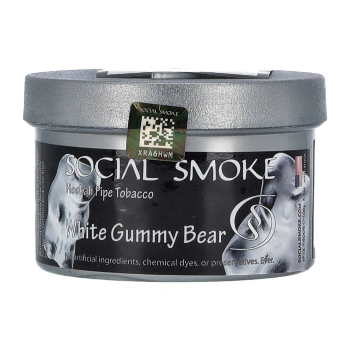 Social Smoke White Gummy Bear 100g