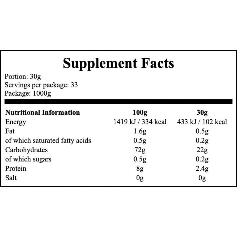 Rice Carbs - 1000g - Banana